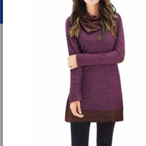 Burgundy cowl neck tunic, Women’s Medium